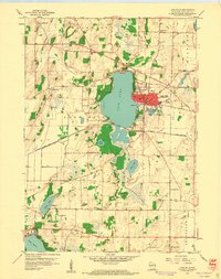 1959 Map of Lake Mills, WI — High-Res